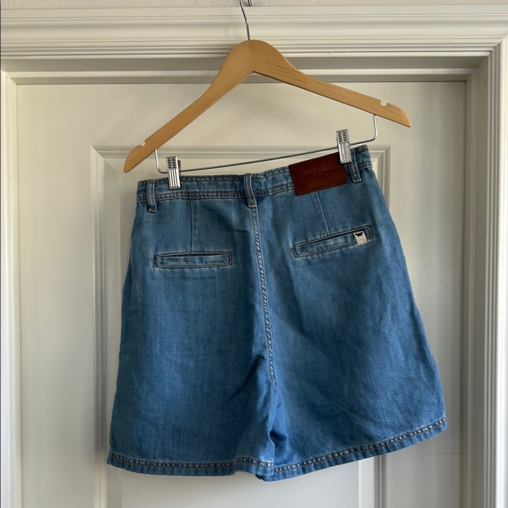 Weekend Max Mara Elica Blue Jean Shorts Vintage Flare - Picture 4 of 5
